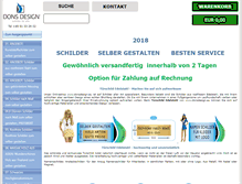Tablet Screenshot of donsdesign.eu